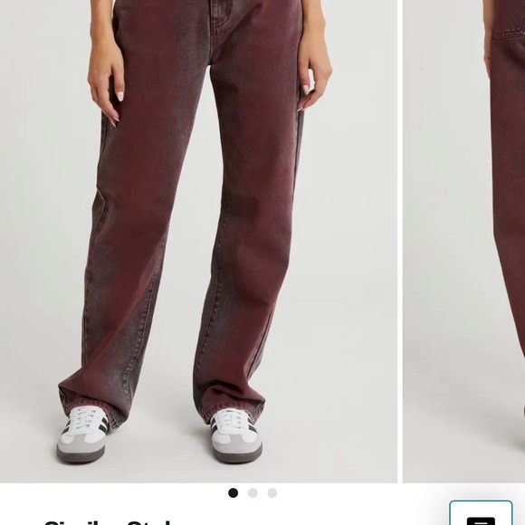 BNWT Vintage Washed Red Jeans - Picture 1 of 5